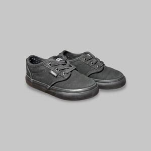 Vans Atwood Black Canvas Toddler Sneakers - Size 6
